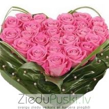 Rozā rožu sirds: Сердца pозовых роз. gab. 99.00 €